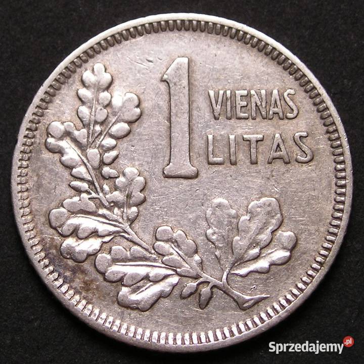LITWA 1 LITAS 1925 SREBRO POGOŃ Łódź