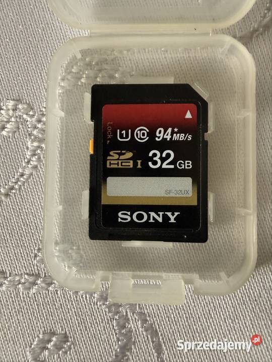 Karta pamięci Sony SDHC 32GB SFUX UHSI U1 94MBs Pojemność 8 GB i więcej Czerwionka-Leszczyny sprzedam