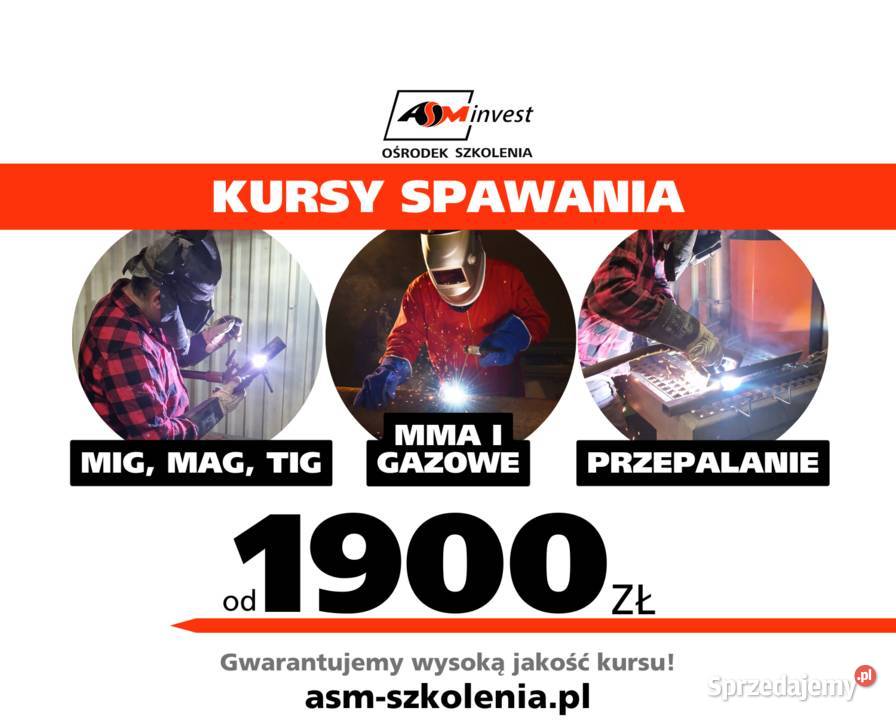 UPRAWNIENIA NA SPAWANIE metody MIG MAG TIG i Pozostałe Częstochowa