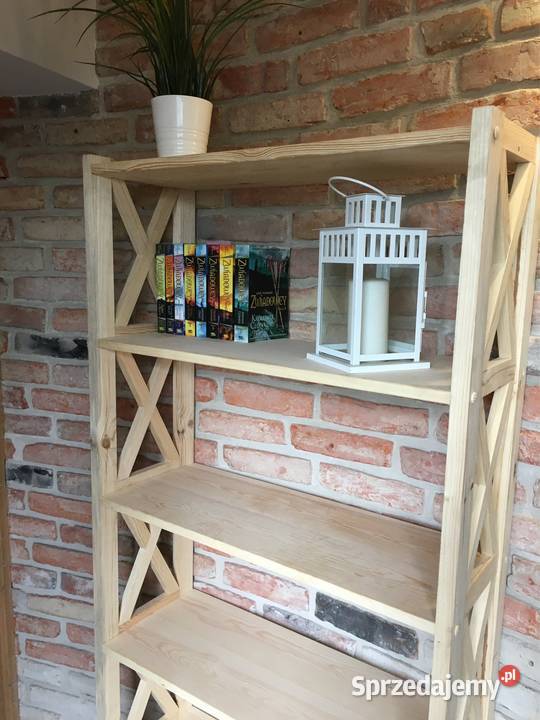 Regał półki na książki do pokoju salonu Chełmża