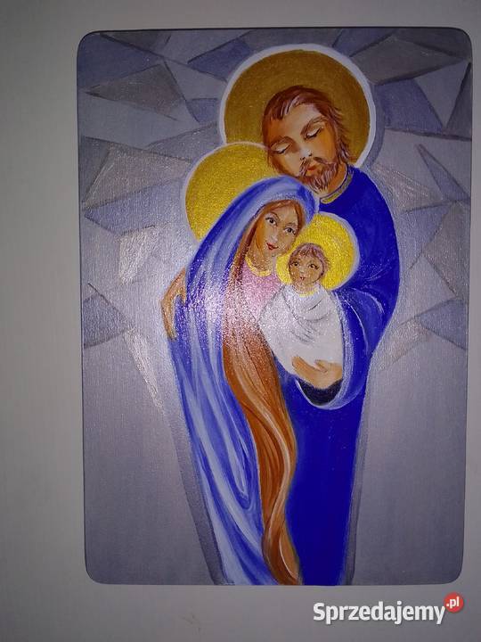 Święta Rodzina malowana ręcznie Katowice