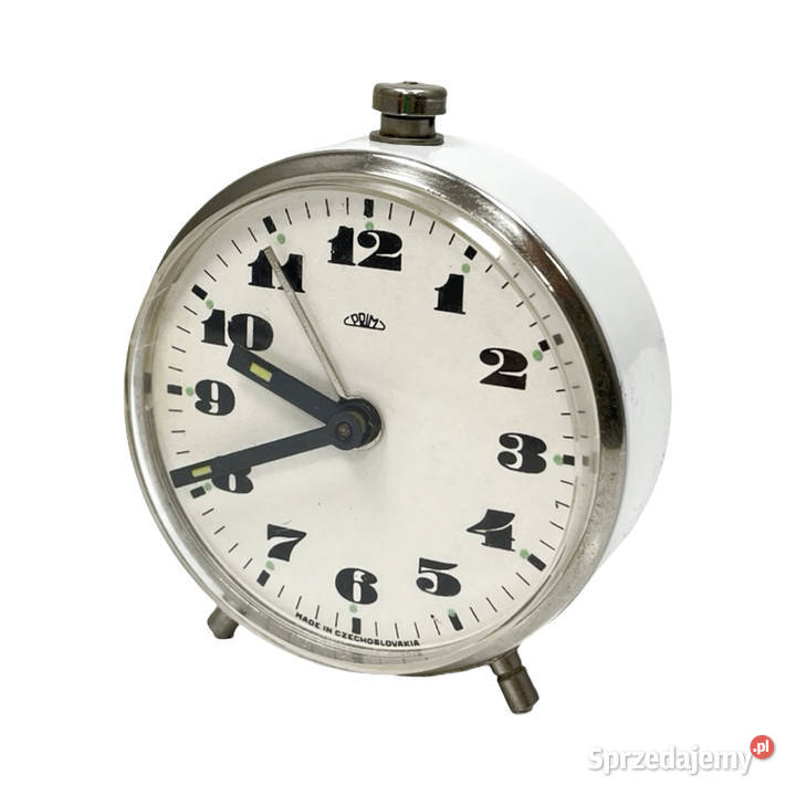 Sprawny mały mechaniczny budzik PRIM Vintage mazowieckie