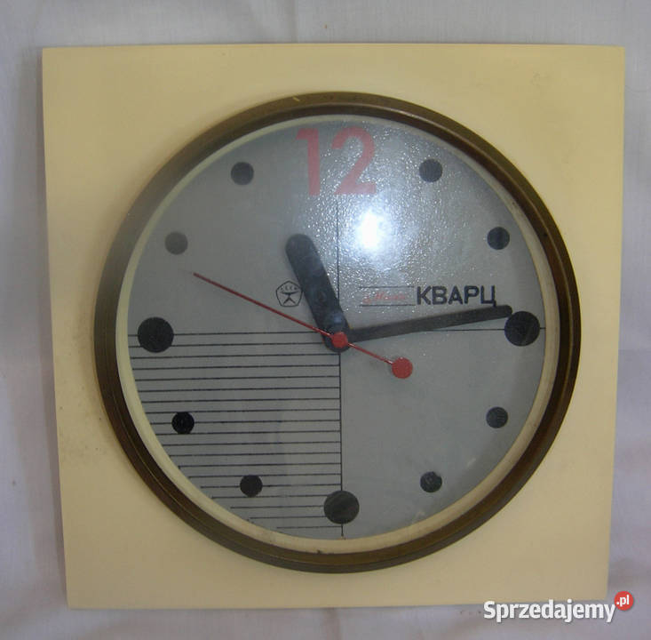 zegar ścienny vintage Majak kwarcowy ZSRRDd Bartków