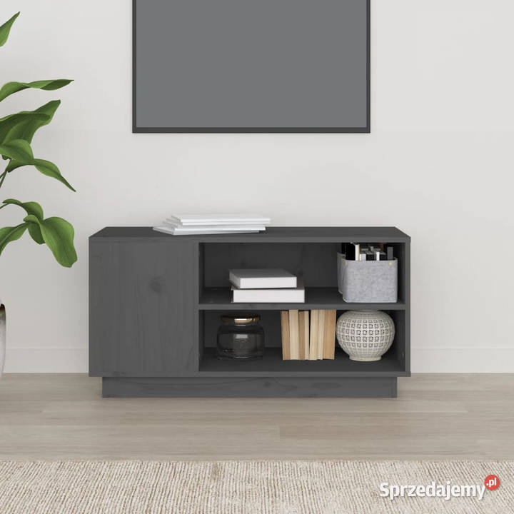 Szafka pod telewizor szara 80x35x405 lite drewno Warszawa
