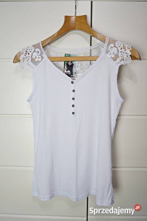 Bluzka koronkowa biała Ideal