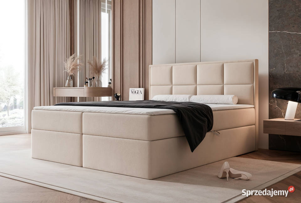 Łóżko kontynentalne z pojemnikiem Silensio różne wielkopolskie Tarchały Małe