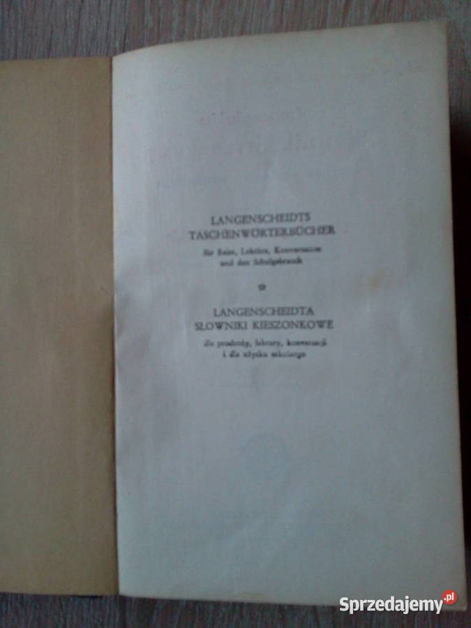 Słownik Polsko Niemiecki z 1920 r Skierniewice