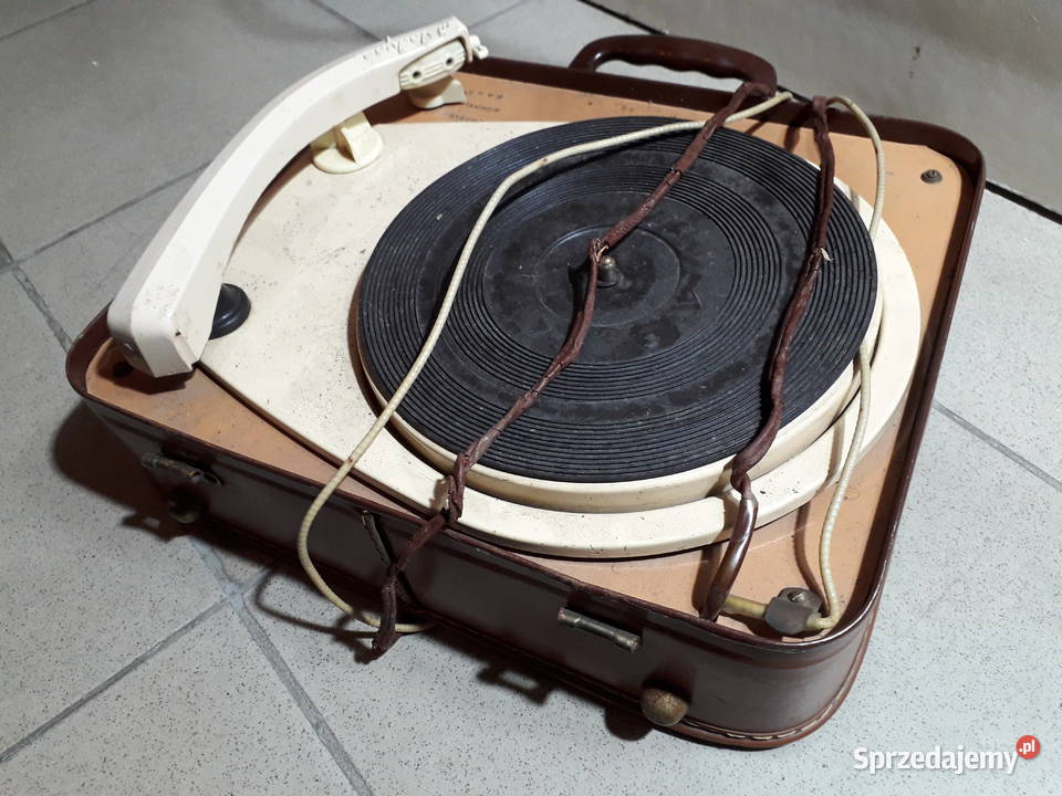 Gramofon retro Melodyne w skórzanej obudowie mazowieckie Warszawa