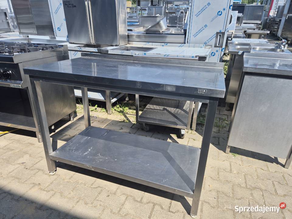 STÓŁ GASTRONOMICZNY PRZYŚCIENNY Z PÓŁKĄ 1206085 Ostrów Wielkopolski