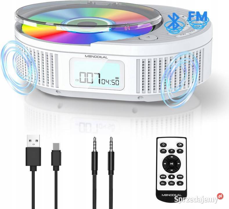 Monodeal odtwarzacz CD Bluetooth i radio FM 2 w Odtwarzacze CD i MD śląskie