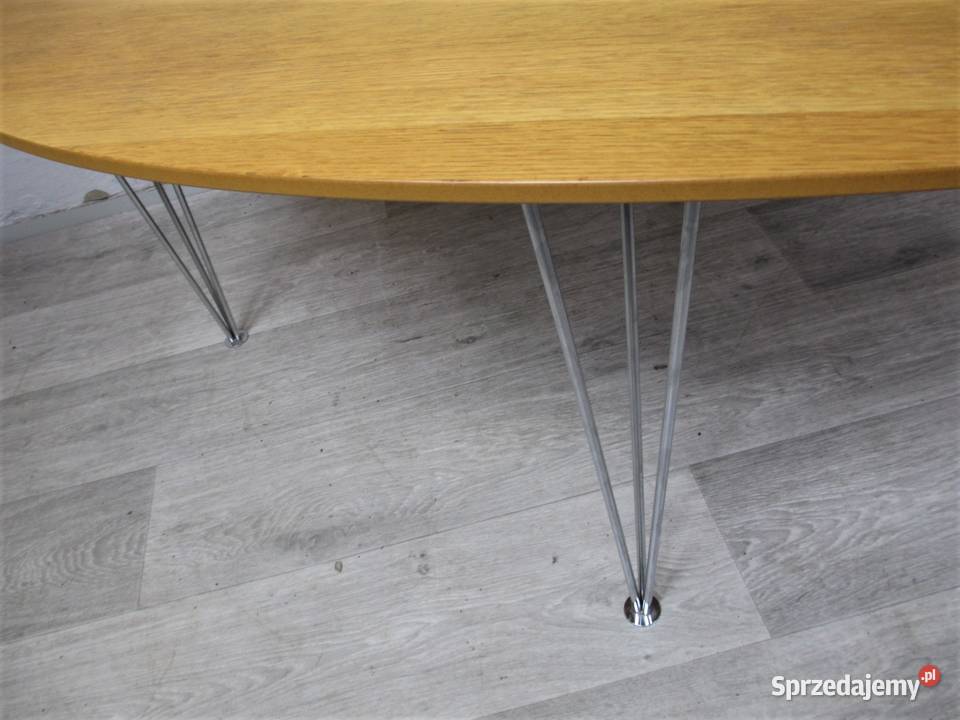 Owalny stół kawowylata 80