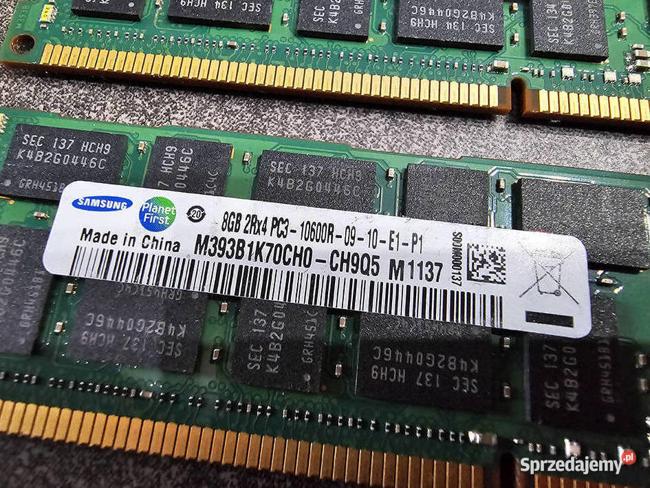 RAM 8GB Samsun 8GB 2Rx4 PC310600R 4 Tarnowiec