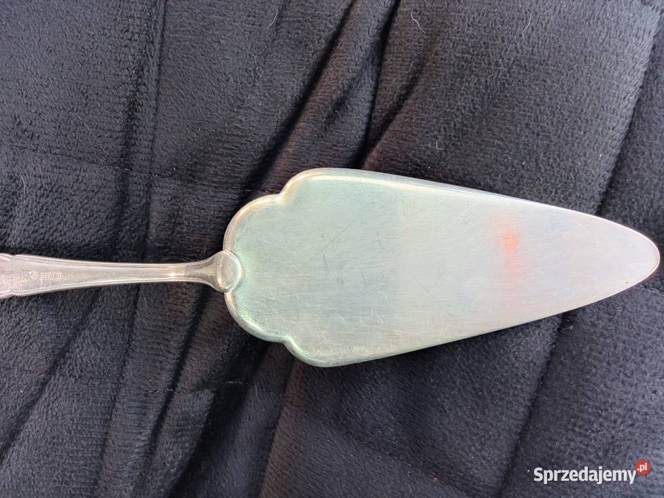 Stara posrebrzana łopatka do ciasta