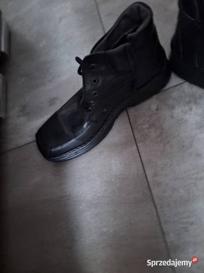 Okazja Eleganckie męskie buty 42 zimowe ze skóry Nisko sprzedam