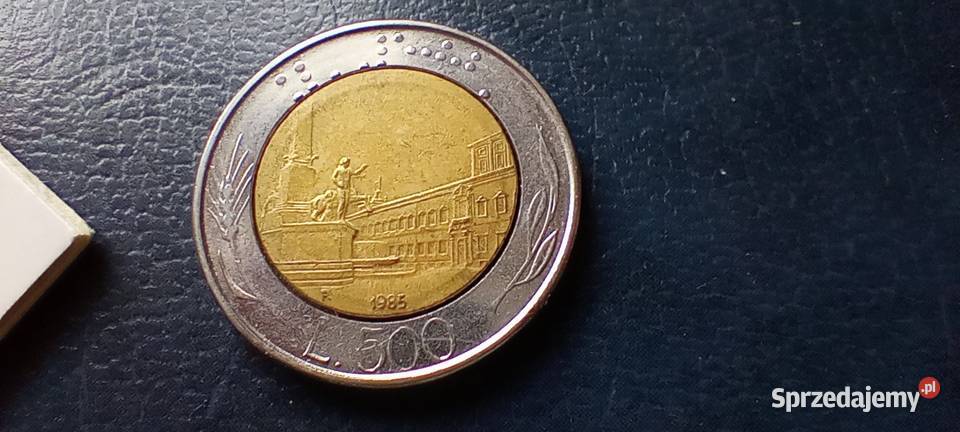 Stare monety 500 lir 1985 Włochy Lesko