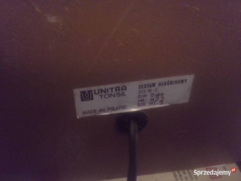Unitra Tonsil ZG 15C kolumny głośnikowe kultowe Warszawa sprzedam