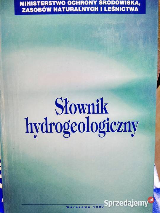 Słownik hydrologiczny zawodowe książki outlet mazowieckie Warszawa