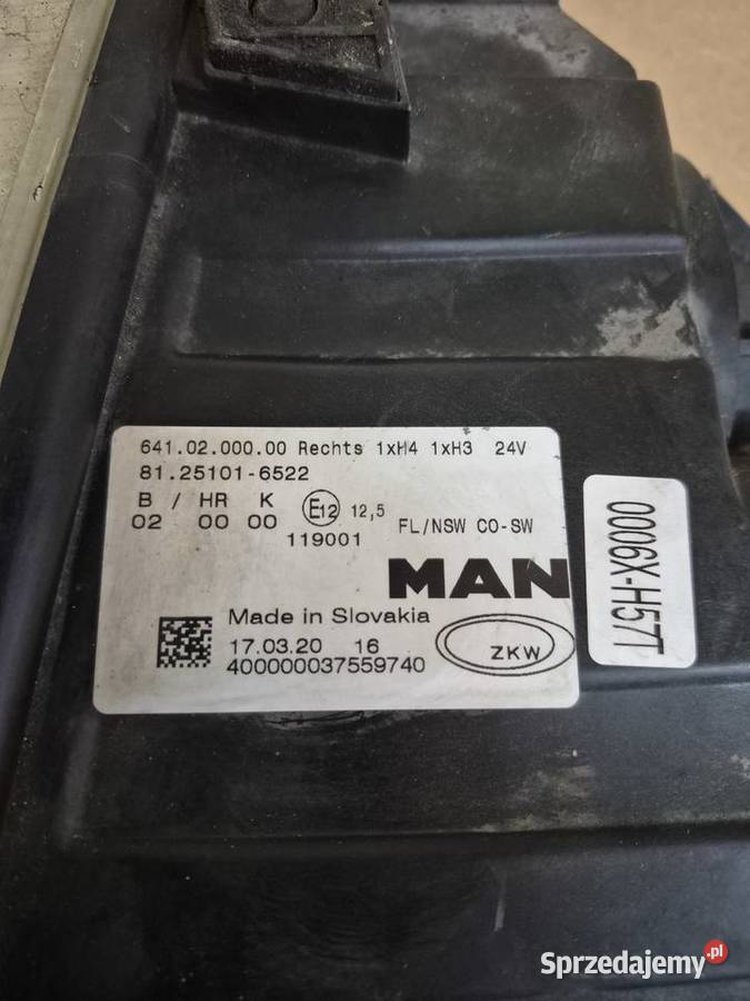 Halogeny PL Man TGX TGS Obłotne