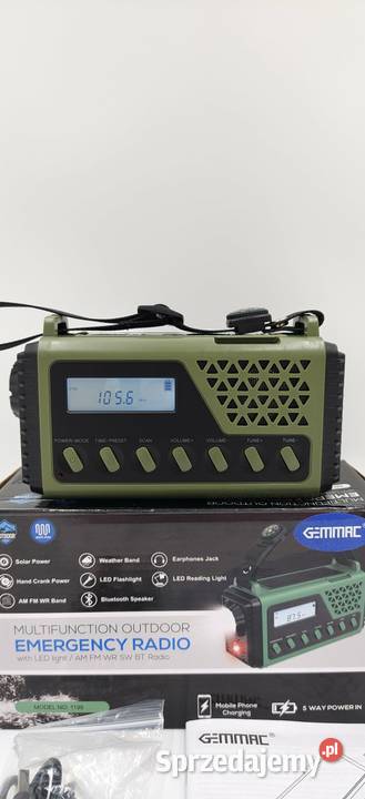 Przenośne Radio Solarne Alarmowe Awaryjne Ząbki sprzedam