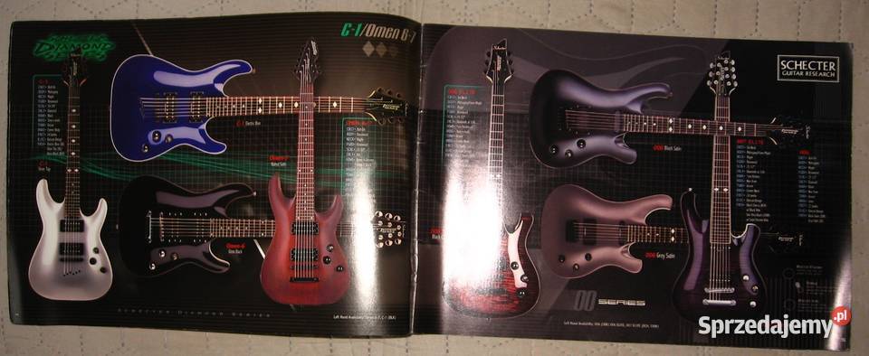 Schecter 2002 guitar catalog katalog gitar Kępice