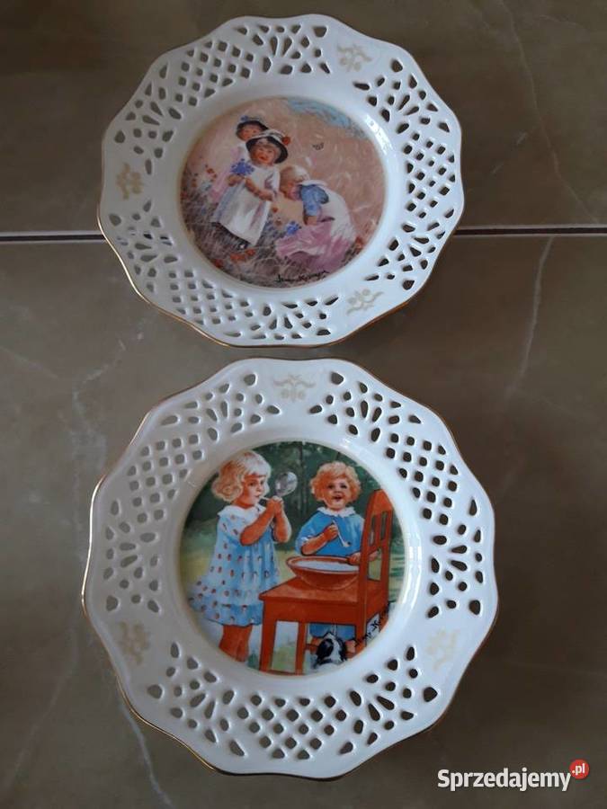 Komplet talerzy dekoracyjnych Jenny Nystrm lubelskie