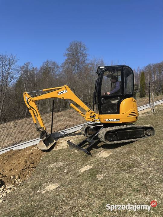 JCB 8032 stan dużym serwisie Szlembark