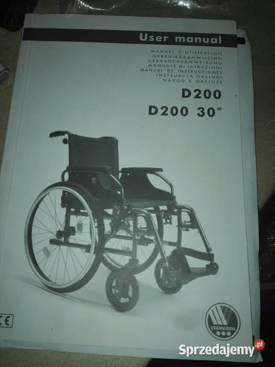 Wózek inwalidzki vermeiren d200
