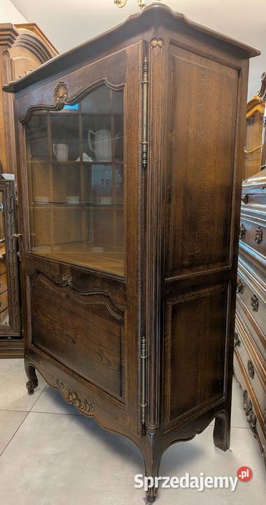 Piękna witrynaserwantka ludwikowska dąbsklep śląskie sprzedam