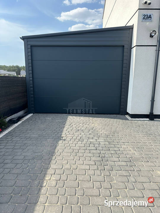Garaż Blaszany 4x6m Brama Segmentowa Antracyt Pabianice sprzedam