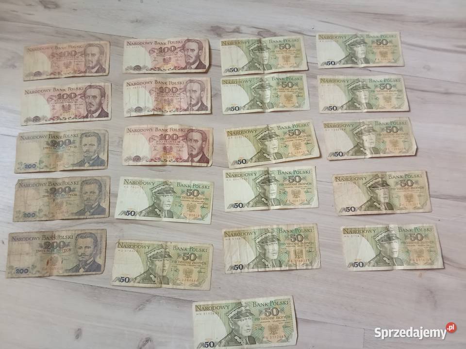 Stare Banknoty Polskie PRL śląskie