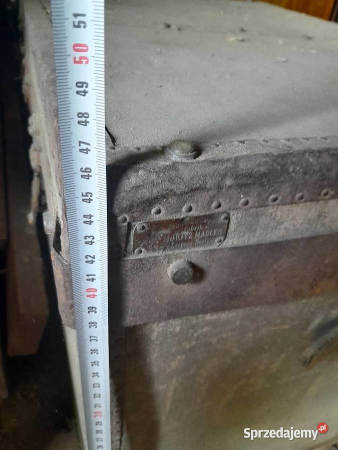 Stara zabytkowa skrzynia Moritz Madler Berlin Pozostałe Dąbrowa Górnicza
