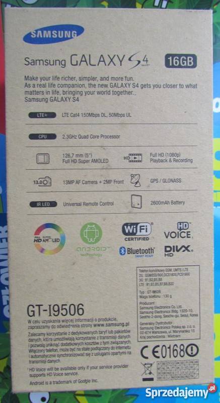 Samsung Galaxy S4 I9505 Bez simlocka Gwarancja Pabianice