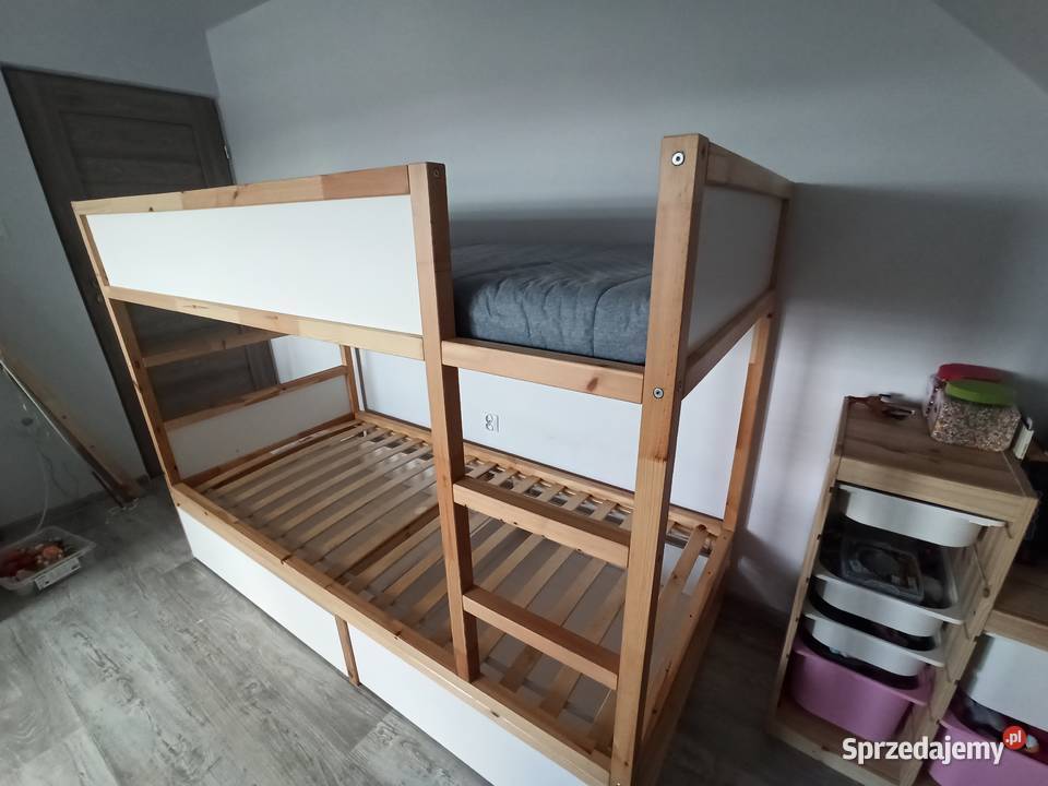 Łóżko piętrowe IKEA KURA 1 materac duże szuflady świętokrzyskie Kielce