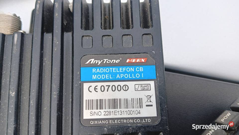 Cb radio anytone apollo 1 Knyszyn