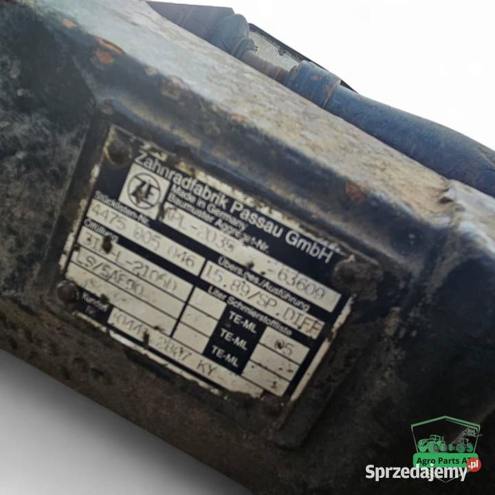 Oś przednia ZF typ APL 2035 04412805 Deutzfahr podlaskie Ciechanowiec
