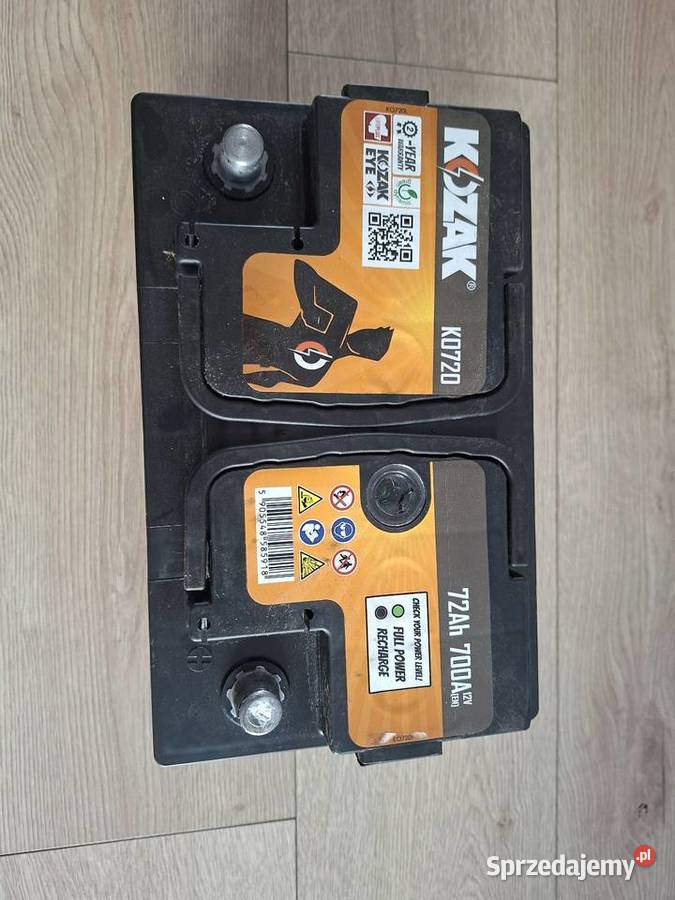 Akumulator KOZAK 72Ah 700A Gostyń sprzedam
