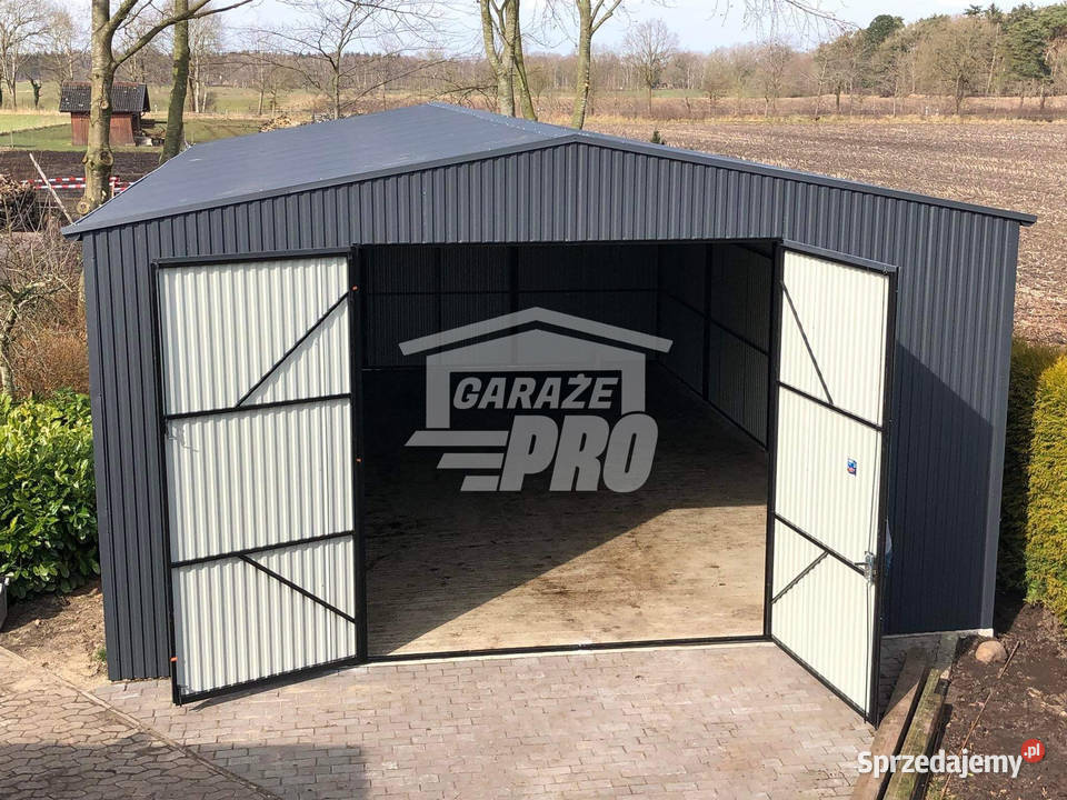 Hala Garaz blaszany 6x7 Brama dwuskrzydłowa 42m2 Sprzedaż Zgorzelec sprzedam