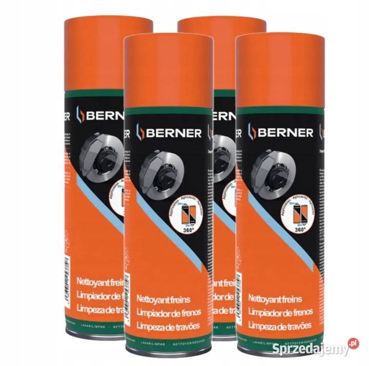 4x Zmywacz do hamulców Berner Brake Cleaner 500 zachodniopomorskie