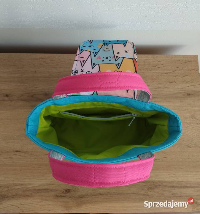 Niebieska Torebka Koszyk w KOTKI handmade Kraków