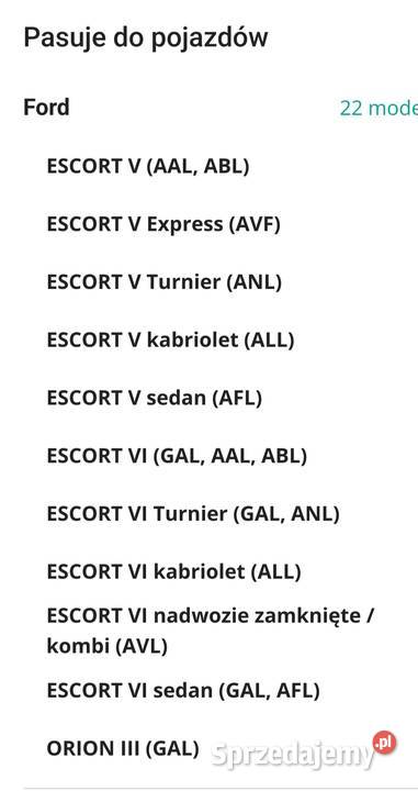 czujnik wyłącznik wentylatora Ford Escort Będzin