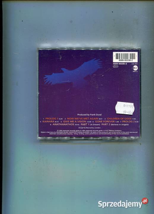 Frank Duval Vision Płyta Cd Płyty i kasety Szczecin