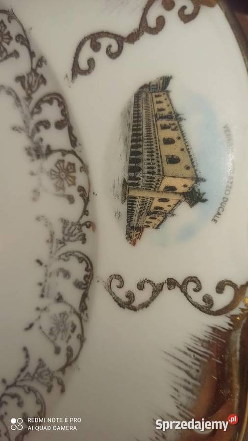 Patera Venezia Ponte Di Rialto Pięknie zlocona Gdańsk