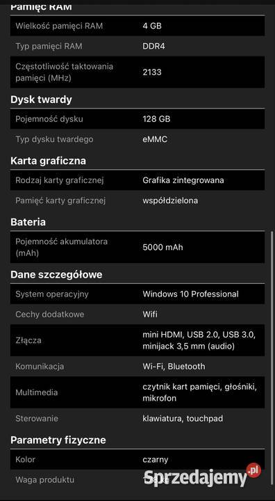 Laptop Techbite zen 4 Sosnowiec sprzedam
