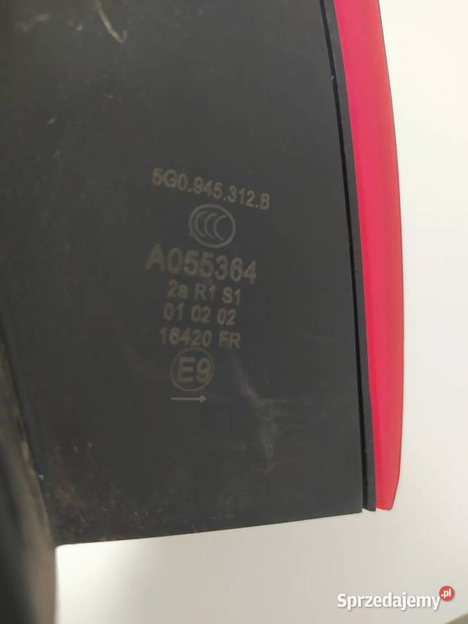 Lampa tylną golf 7 lift Ledy prawa oryginał osobowe podkarpackie Rzeszów