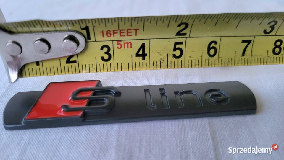 Logo S Line Audi aluminiowe Noweemblemat grill Gliwice sprzedam