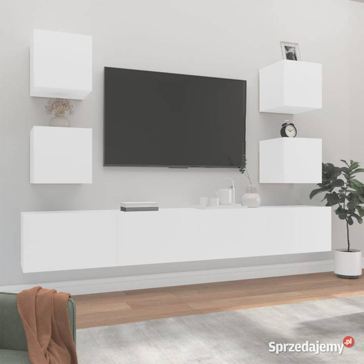 Zestaw 6 szafek telewizyjnych biały WM3114262 Warszawa