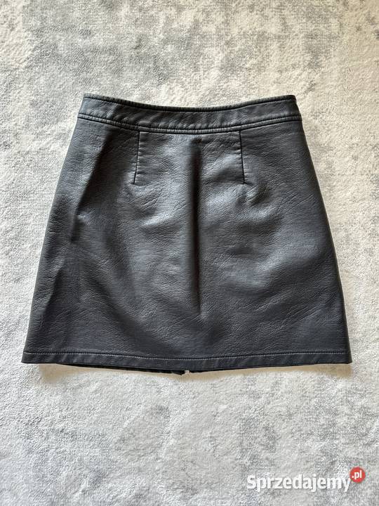 Czarna spódnica ze skóry ekologicznej Gdańsk