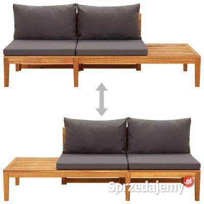 vidaXL Ławka ogrodowa ze stolikiem szare Warszawa sprzedam