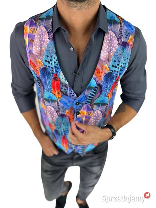 GIOVANNI PERA kamizelka męska D630 kolorowa w wielkopolskie Ostrów Wielkopolski