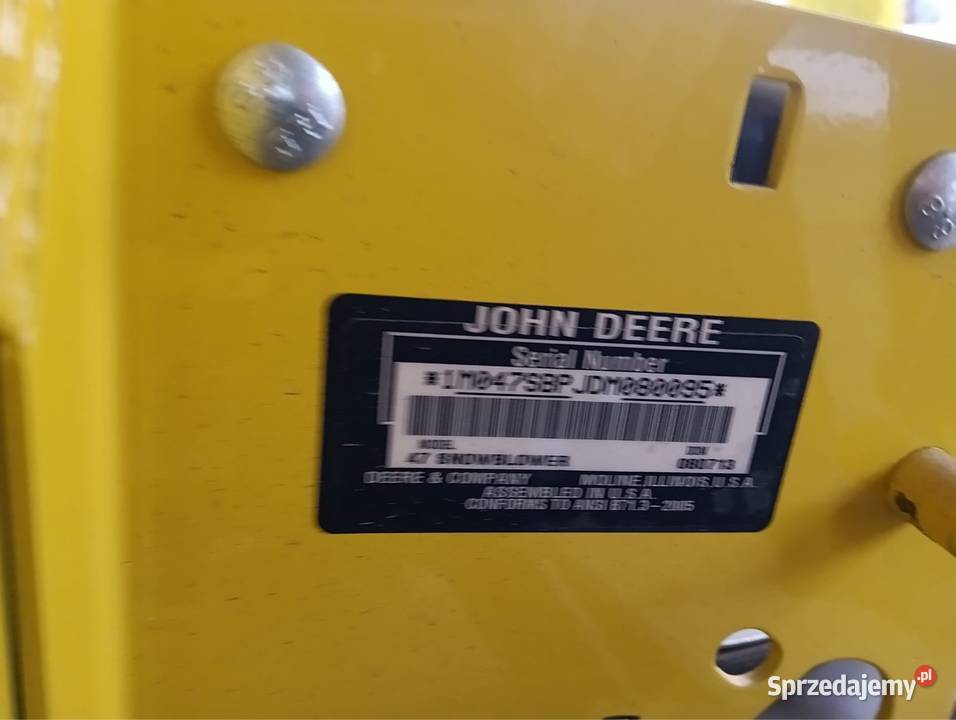 Sprzedam pług wirnikowy John Deere seri X Oława